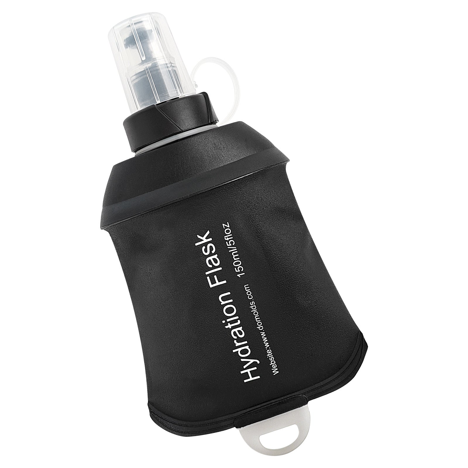 TPU Soft Water Bottle, Sports Water Bottle, Cycling Black Soft Water Bottle, Outdoor Portable Collapsible Water Bottle