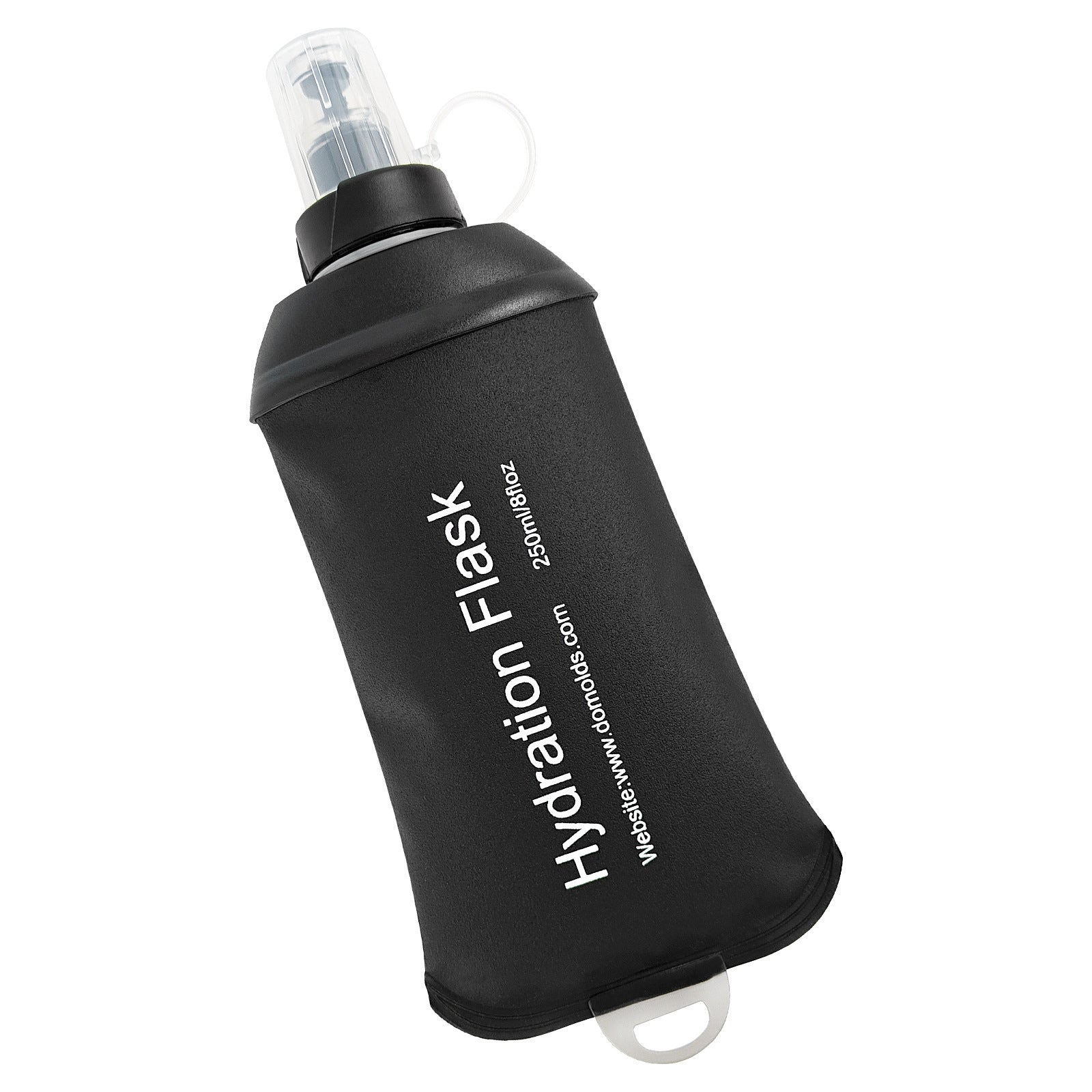 TPU Soft Water Bottle, Sports Water Bottle, Cycling Black Soft Water Bottle, Outdoor Portable Collapsible Water Bottle