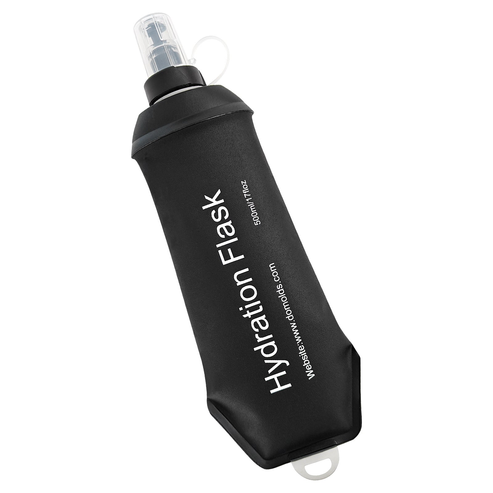 TPU Soft Water Bottle, Sports Water Bottle, Cycling Black Soft Water Bottle, Outdoor Portable Collapsible Water Bottle